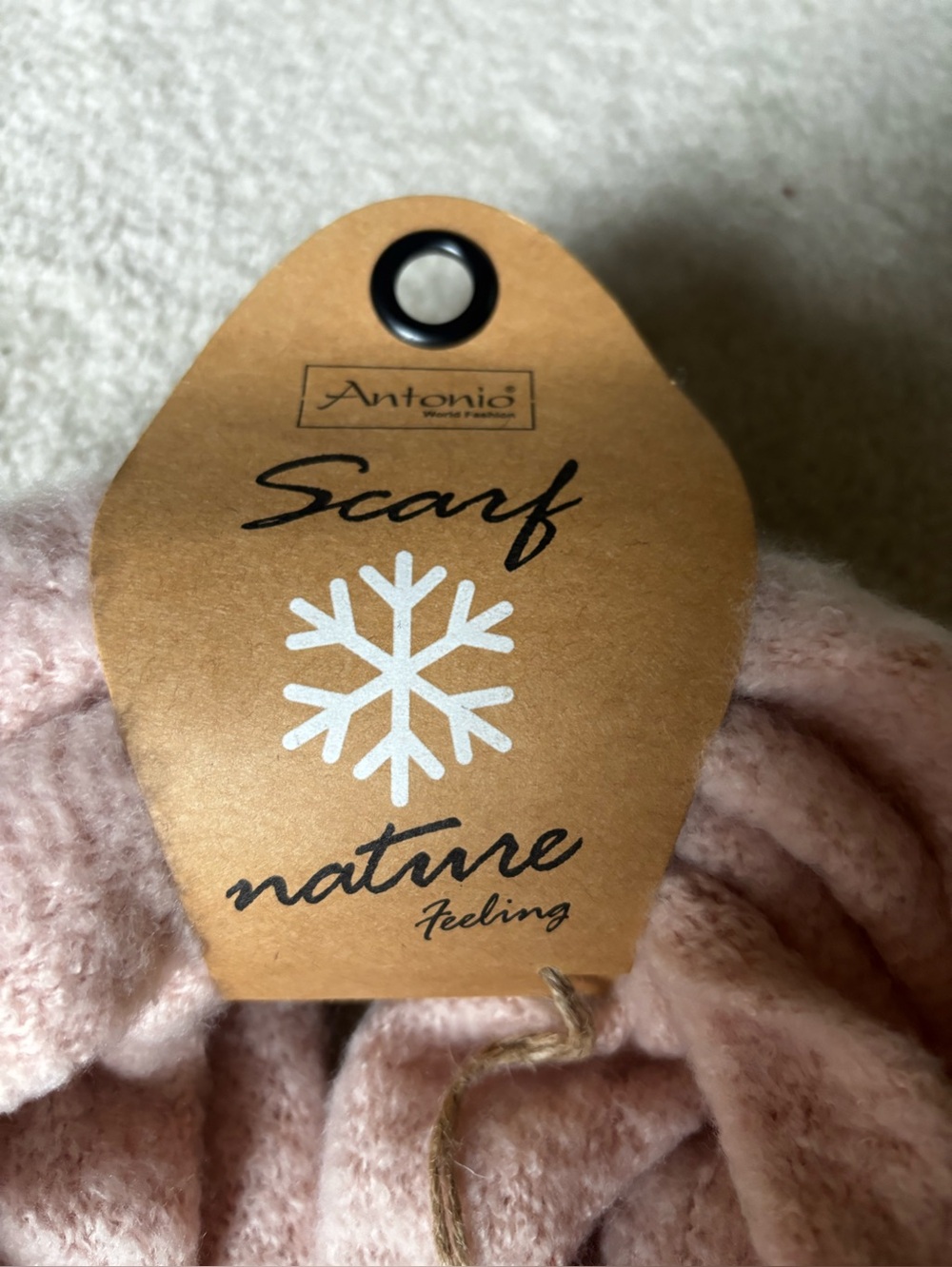 Antonio World Alpaca Touch-Feeling Fashion Pink Chunky Knit Women's Scarf